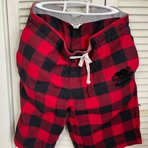 Roots flannel shorts